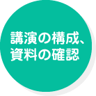 講演の構成、資料の確認